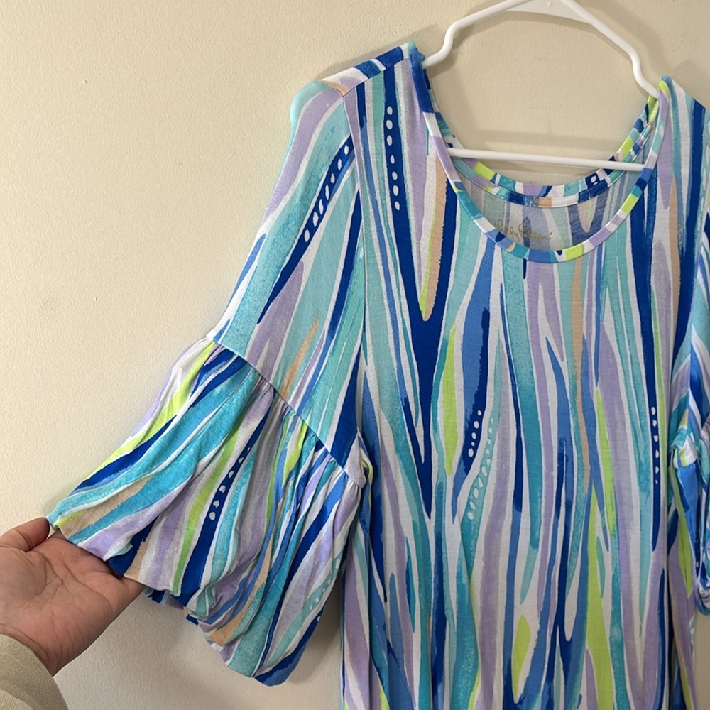 Lilly Pulitzer Lindell Dress Shore Perfection Size Medium - Picture 5 of 8